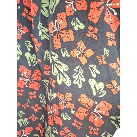 LuLaRoe Joy Simply Comfortable Medium Red/Black/Orange Duster - Picture 2 of 4